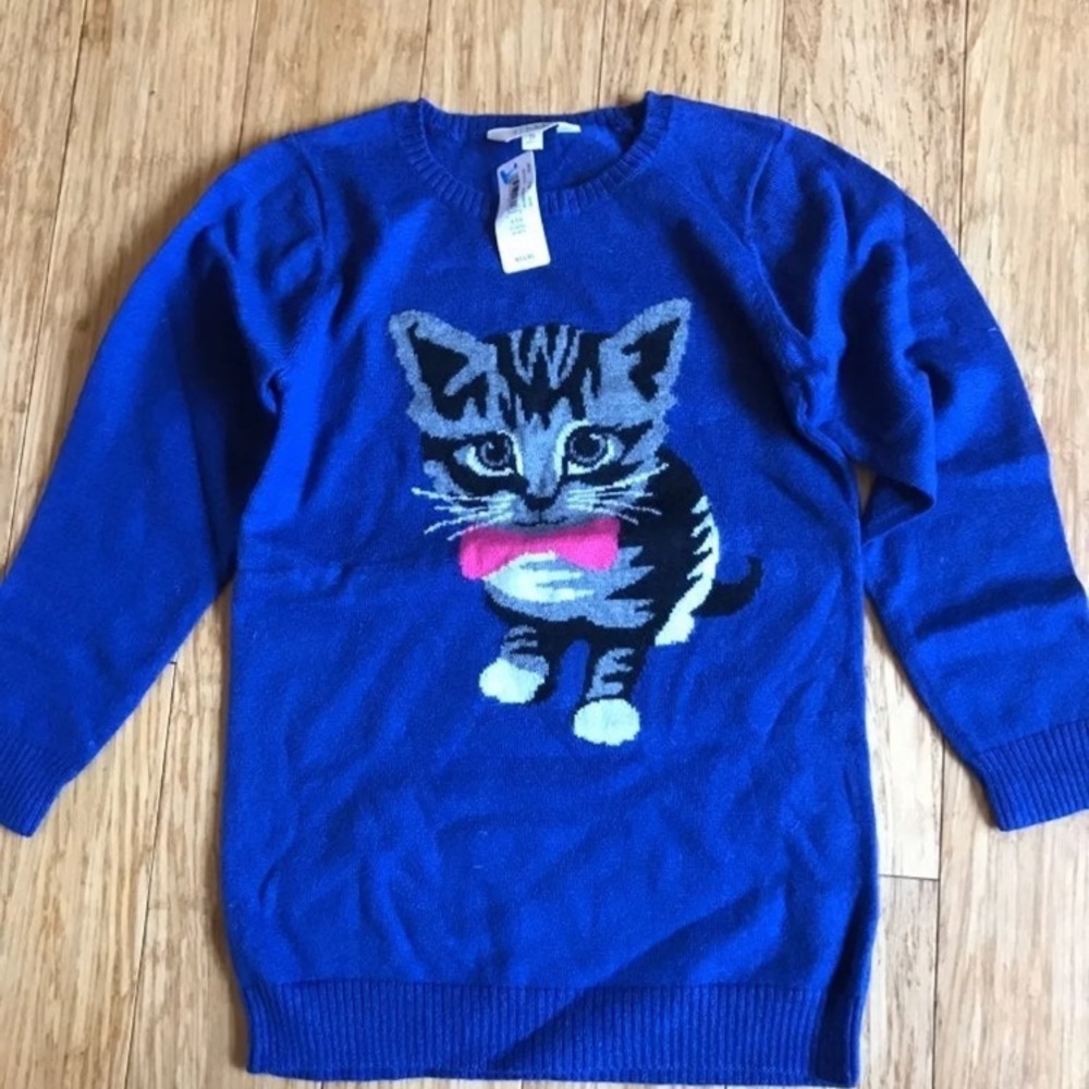 NWT 77kids by American Eagle sweater 2t 3t 4t 5t kitten gift holiday